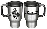 Purdue Boilermakers 16 oz. Stainless Steel Travel Mug ( Set of Two ) - B0002BTY3G