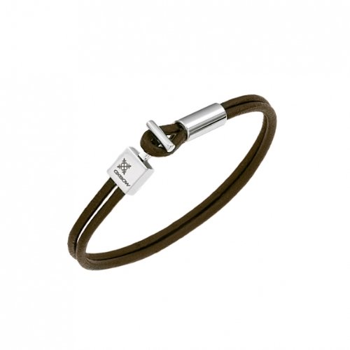 Oxbow - W51290M - Nomad Spirit - Bracelet Homme - Acier - Cuir Marron