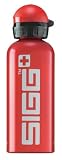 Sigg Bottle City World Distinctively Swiss 0.6l Logo on Red