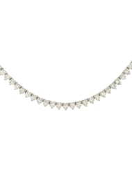 Ladies 158 Stone Round 3 prong Diamond Tennis Necklace Diamond 6.74cttw Gh/si1
