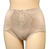 Jasmin 2 PK $36 Brown Satin Tummy Short SHAPER #3622 sz S