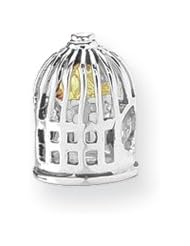 Birdcage Charm in Silver and 14K Gold for 3mm Charm Bracelets