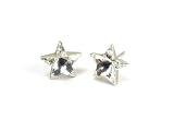 Crystal Star Shape Swarovski Austrian Crystal Earrings, 10mm