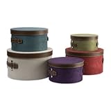 Image IMAX Dawn Round Storage Boxes - Set of 5