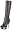 Pleaser Women's Fascinate-2010/BLE/PCH Platform Sandal,Black Leather/Pewter Chrome,5 M US