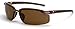 12 Pack Crossfire 291113 ES5 Polarized Safety Glasses HD Brown Lens - Crystal Brown Frame