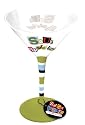Martini Glass Handpainted Sour Appletini