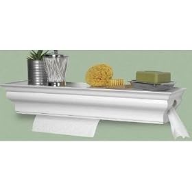 Healthy Shelf White Wet Wipe and Paper Towel Dispenser Reduce the Spread of Germs