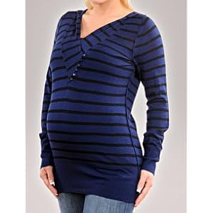 Buy A Pea in the Pod Collection: Splendid Long Sleeve Hooded Maternity Sweater by Splendid