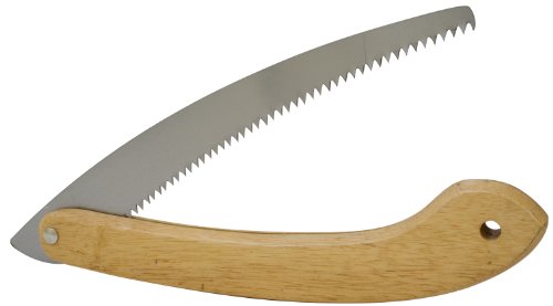 Flexrake LRB129 12-Inch Folding Saw with Contoured Wood Handle