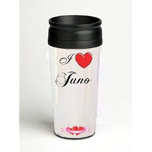 16 oz. Double Wall Insulated Tumbler with I Love Juno - Paper Insert by SHOPZEUS