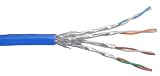 InLine Patchkabel, Cat.6, S-STP/PIMF, AWG27, PVC, 100m blau