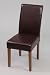 Dining Chairs x 4 - Meridian Brown Faux Leather