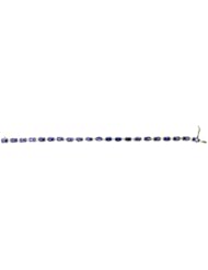 Sterling Silver Cubic Zirconium Purple Bracelet