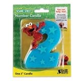 Sesame Street Elmo Number 2 Birthday Cake Candle