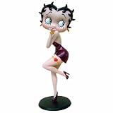 Betty Boop Blowing Kiss (Burgundy Glitter Dress) 12" Collectable Figurine