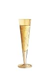 Champagne Glass, Champus, Pearls, Designer Gold and Silver Champagne Flute w/ Napkin in Gift Box