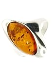 Sterling Silver and Real Amber Ring