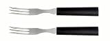 Rada Cutlery Granny Fork, Black Handle, Made in USA (Pack of 2 - W222/2)