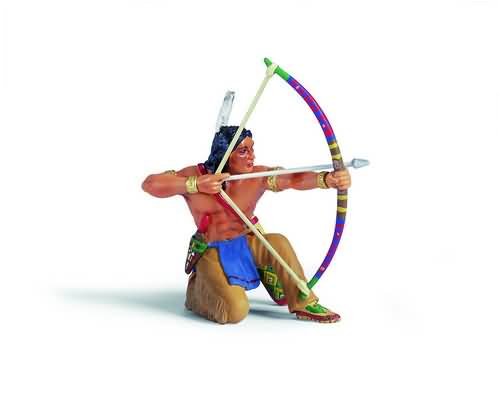 Childrens Toyshop  Toys : Schleich - Sioux Archer On His Knees
