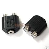 Robin accessories phono av video y splitter outlets/inlets 3.5mm female to 2 rca female (one adapter only)