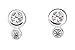 SPINNING Jewelry Ohrstecker 925 Sterling Silber "SOUL MATES" Zirkonia 110405
