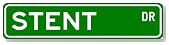 STENT Street Sign ~ Personalized Family Lastname Sign ~ Gameroom, Basement, Garage Sign Novelty** METAL ALUMINUM