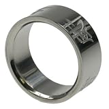 316L Stainless Steel Ring with shiny polish. Width: 8mm