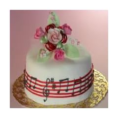 音符のケーキ♪ 音楽好きな方に シュガークラフトケーキ