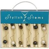Art Deco Black Tie Stylish Stems by Talisman Designs, LLC