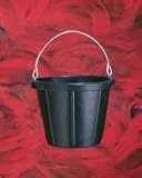Rubber Pail, 10 Qt Black