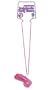 Pipedream Products Bachelorette Party Pecker Necklace Shotglass Small, Pink