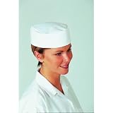 Dennys White Poly Cotton Skull Cap