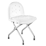 Folding Shower Chair: with back