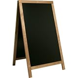 Sandwich A-Board Teak finish. Dimensions: 680 x 1200mm.
