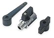 Industrial Grade 1PZB2 Mini Ball Valve Kit, 1/8 In NPT M x F