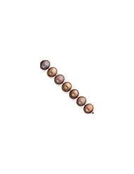 14k Polished 8-9mm Champagne Freshwater Cultured Pearl Necklace