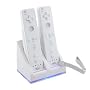 Brand New Twin Dual Remote Charger/Charging Docking Station Stand + 2 x 2800 Rechargable mAh Battery Batteries for Nintendo Wii with LED Light