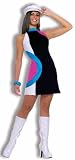 Womens Costume 70s Hippied Girl Party Outfit Dress Womens US Standard (6-12)
