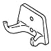 BRT BRS ECONO DBL ROBE HOOK
