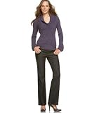 DKNY Jeans - DKNY Jeans Petities Shawl-Collar Pointelle Sweater & East Village Jean