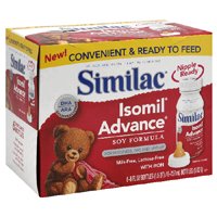 Similac Isomil Advance Ready to Feed Bottles, 2-Ounce Bottles (Pack of 48)