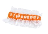 Clemson Garter Clemson University Orange Garter with Tiger Paw Logo