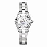 Louisiana State University Womens TAG Heuer Steel Aquaracer Watch with Mother of Pearl Dial