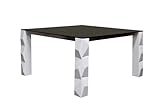 54 Square Glass Top Table in White By Diamond Sofa