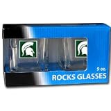 Michigan State Spartans 9 oz Rocks Glass
