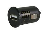 Produkt-Bild: USB KFZ Adapter max. 1200 mAh / 1,2 A im mini Format 12V / 24V DC