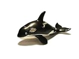 Shamu! Killer Whale Figurine Box Swarovski Crystals Orca Jewelry Trinket or P...