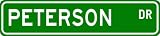PETERSON Street Name Sign ~ Personalized Family Lastname Sign ~ Gameroom, Basement, Garage Sign