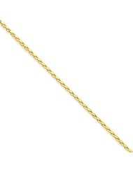 14k Yellow 20in Gold 1.8mm Solid D/C Spiga Necklace Chain. Metal Wt- 8.5g